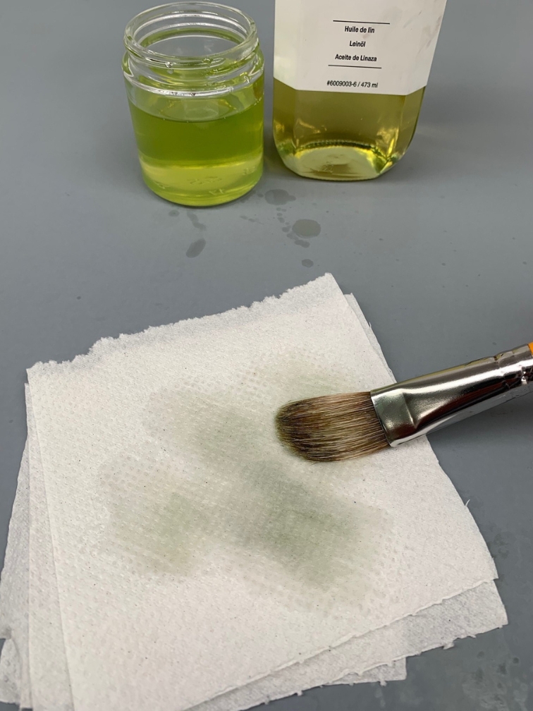Cleaning Oil Paint Brushes with Natural Oils