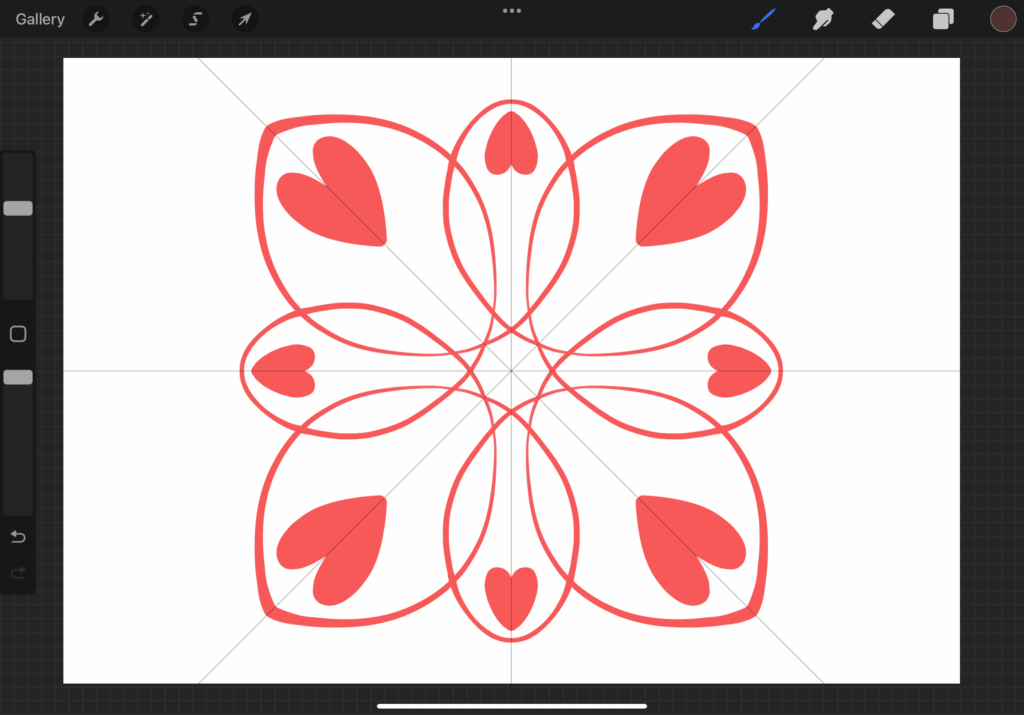 The Importance of Procreate Symmetry Assisted Drawing Setting