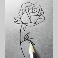 Drawing Roses With Pencil