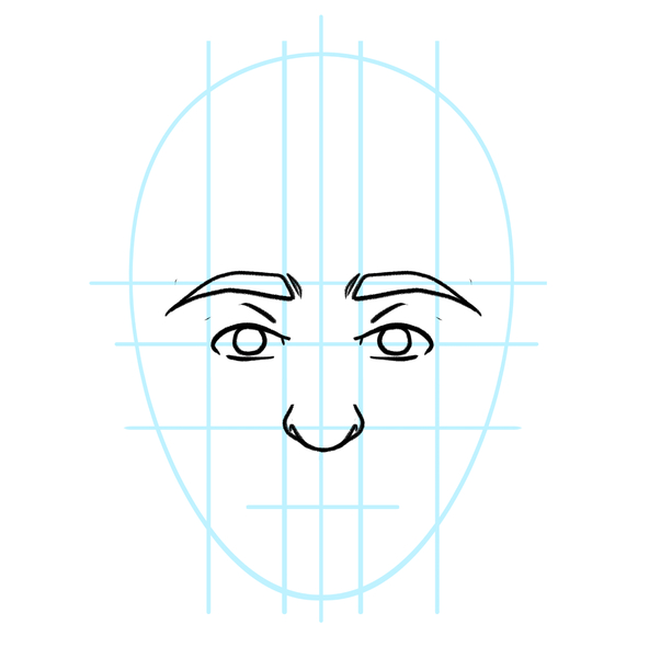 Drawing a Face Step-by-Step