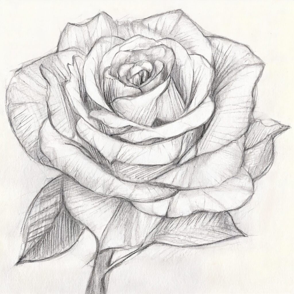 How to Draw a Rose for Adults?